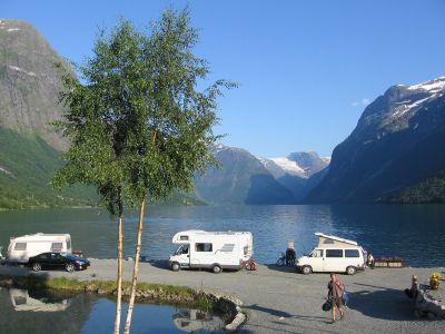 Campings in Vestland (Sogn og Fjordane) bij Olden, Stryn, Nordfjord