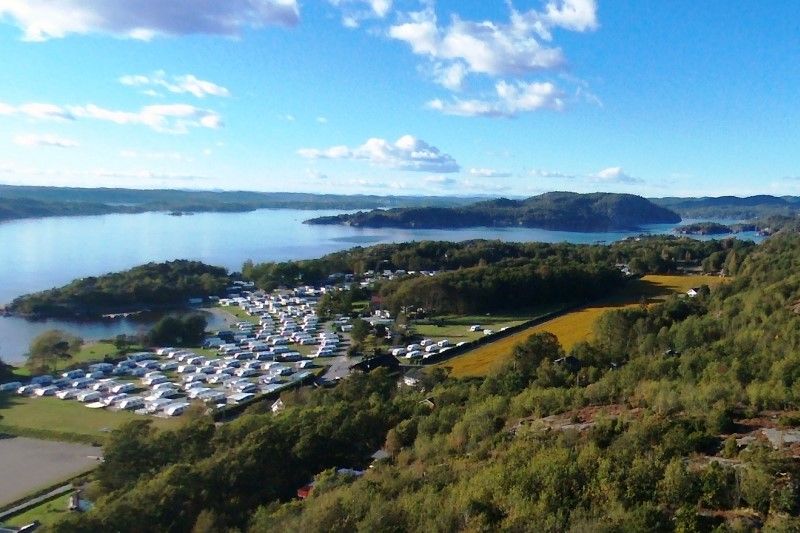 Blokkebukta Camping Helgeroa ligging