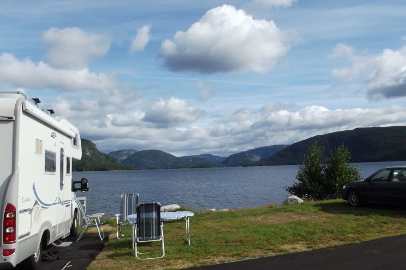 Neset Camping Byglandsfjord Kampeerplaatsen