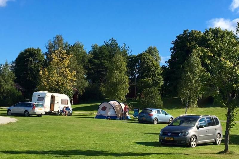 Olberg Camping tentplaatsen op gras