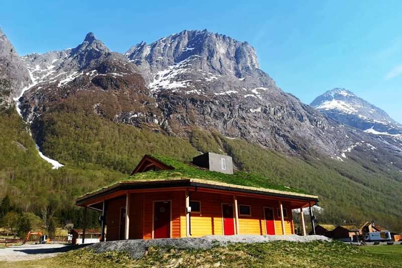 PlusCamp Trollstigen Camping og Gjestegard nieuw sanitairgebouw