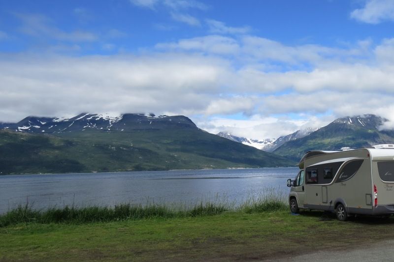 Skibotn Camping uitzicht
