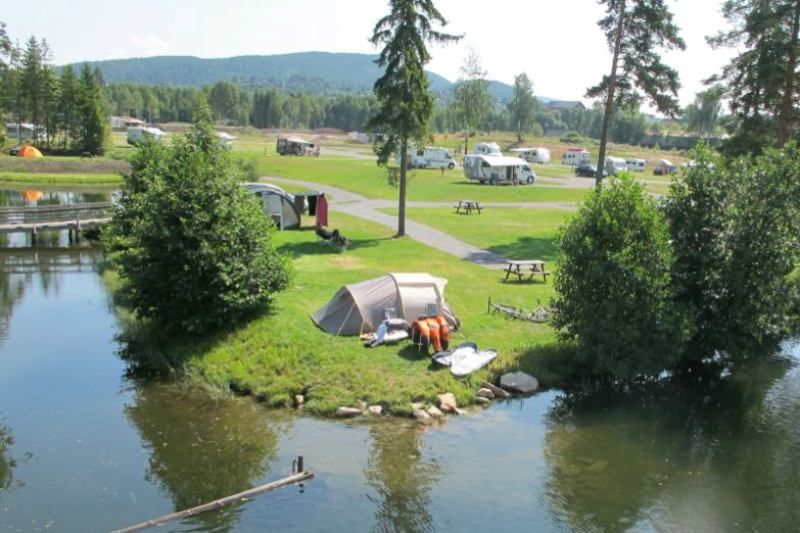 Telemark Kanalcamping kampeerplaatsen